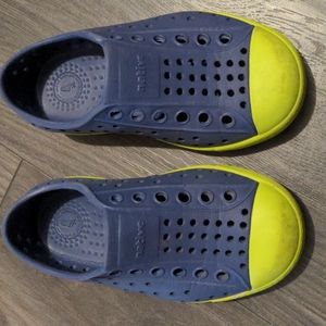 Native Shoes : Jefferson Stellar Blue Chartreuse (C7)